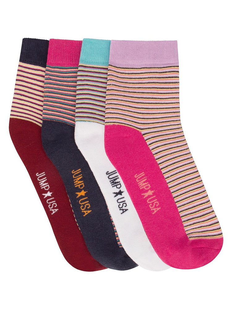 Women Pack of 4 Ankle length Socks - JUMP USA