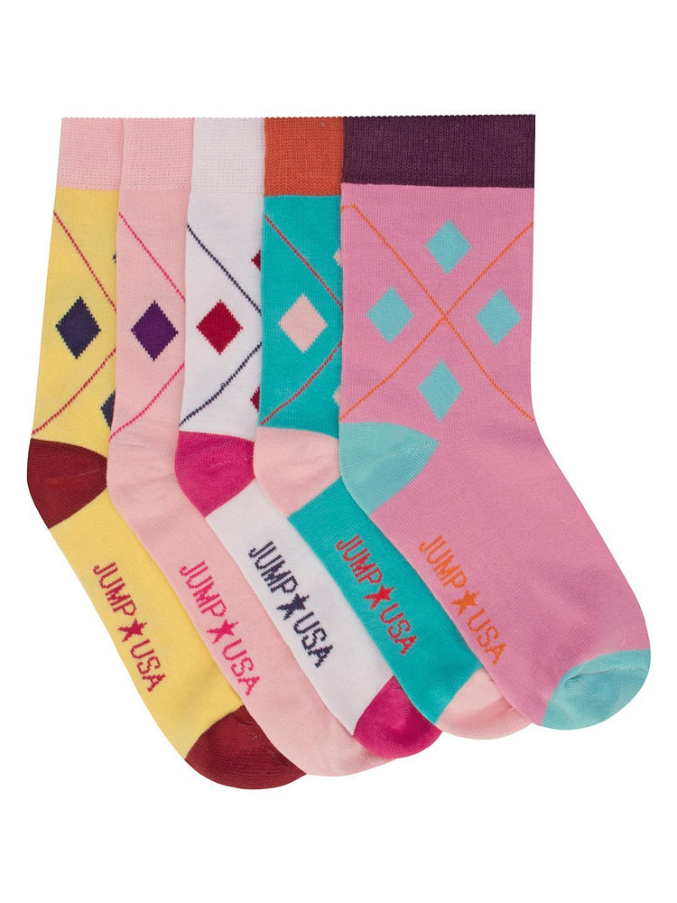 Women Pack of 5 Ankle length Socks - JUMP USA