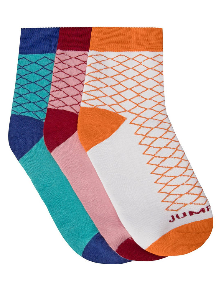 Women Pack of 3 Ankle length Socks - JUMP USA