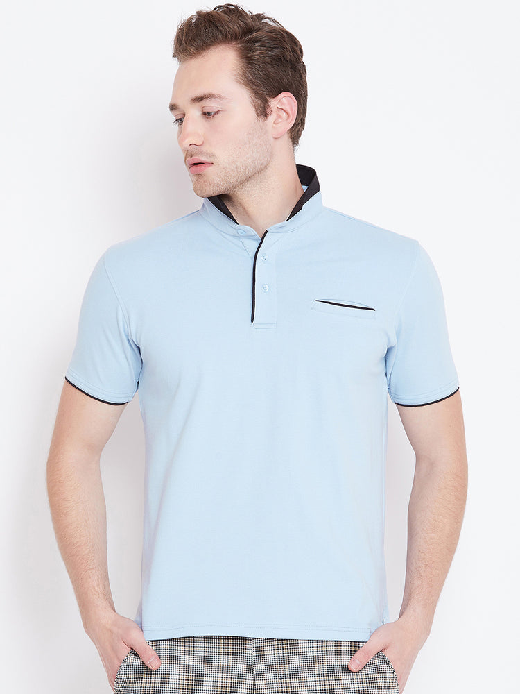JUMP USA Men Blue Polo T-Shirt - JUMP USA