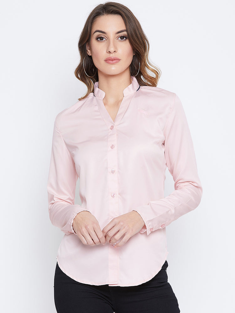 JUMP USA Women Pink Solid Casual Shirts - JUMP USA