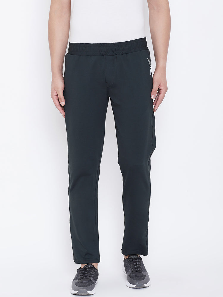 JUMP USA Men Black Solid Sports Track Pant - JUMP USA