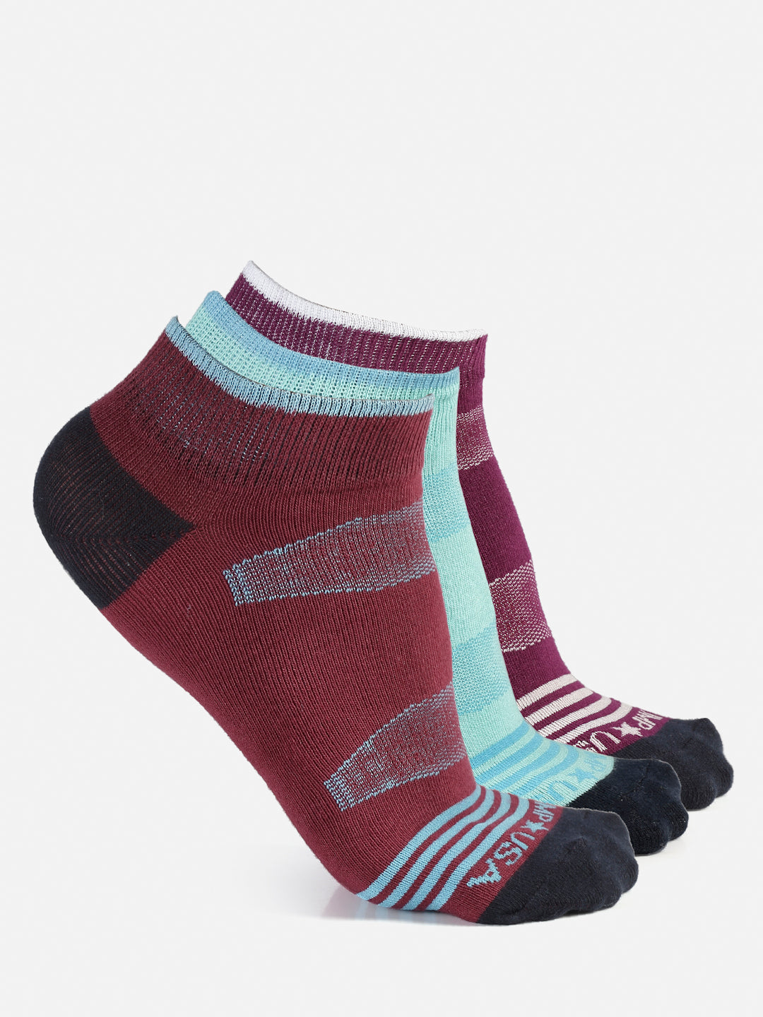 JUMP USA Set of 3 Ankle Length Socks For Women