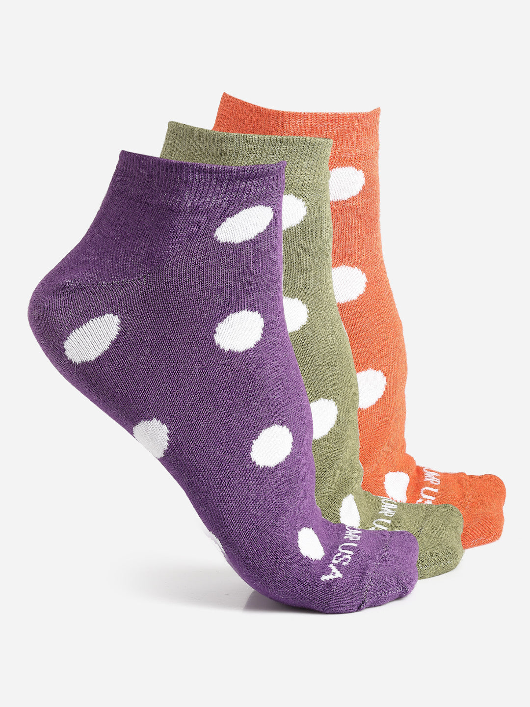 JUMP USA Men Pack Of 3 Assorted Above Ankle-Length Socks