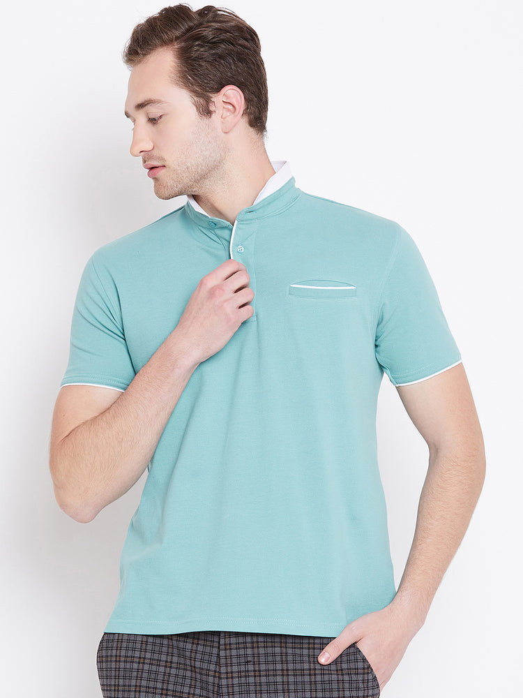 JUMP USA Men Blue Polo T-Shirt - JUMP USA
