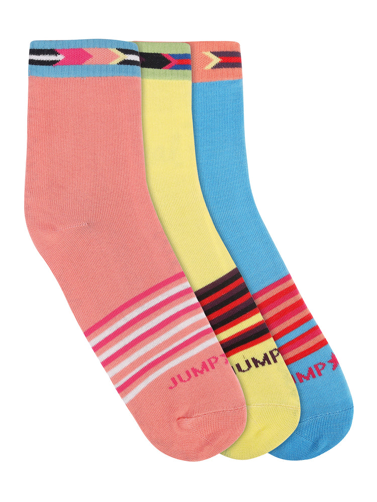 Women Pack of 3 Ankle Length Socks - JUMP USA