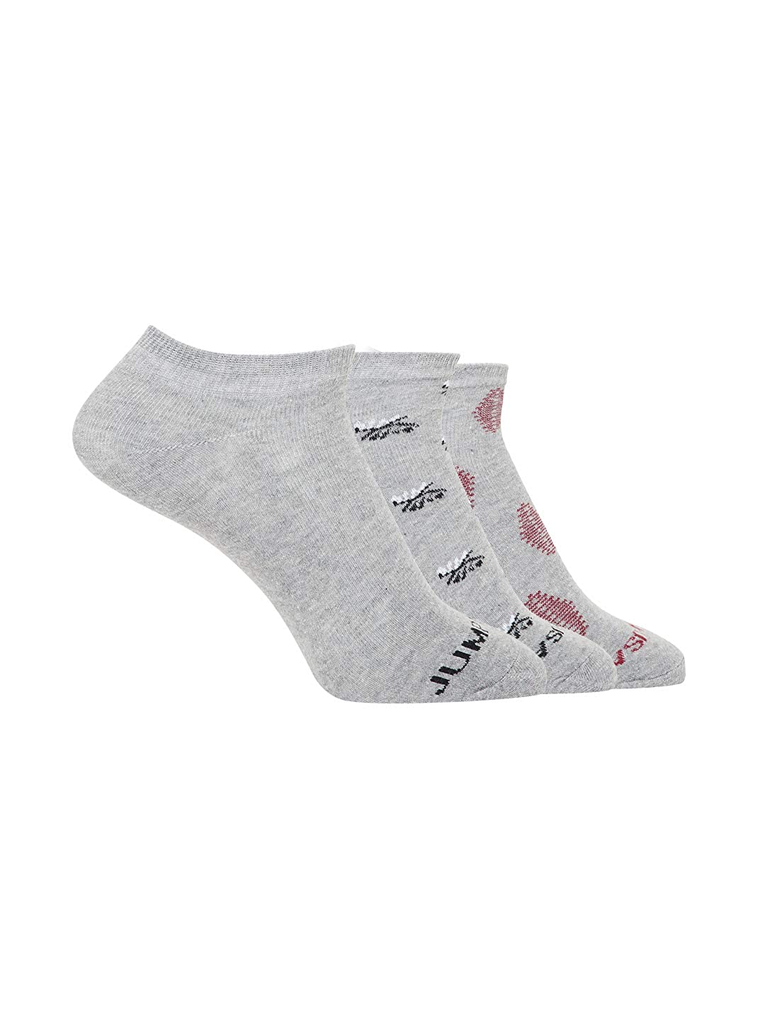 JUMP USA Women Pack of 3 Ankle Length Socks_Grey