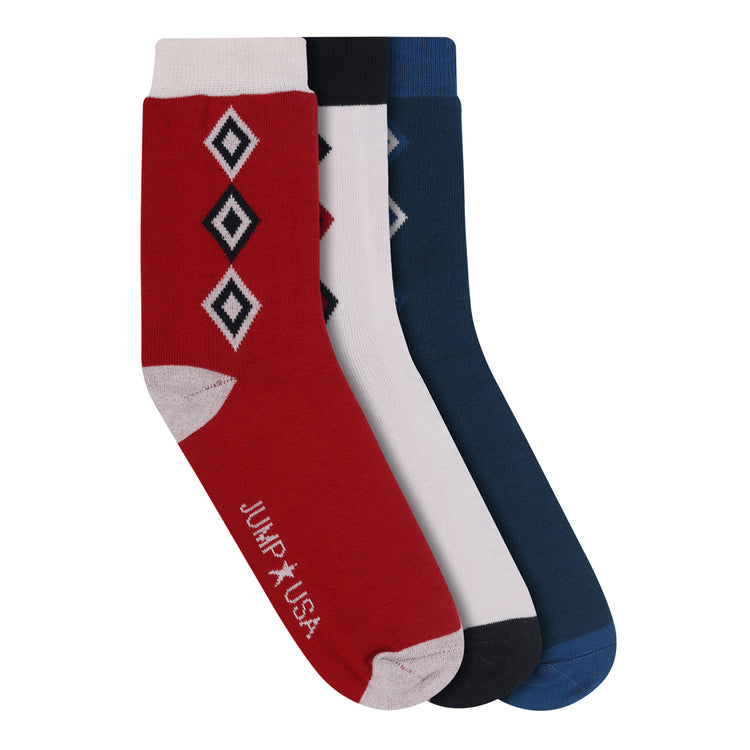 Men Pack of 3 Mid Calf length Socks - JUMP USA