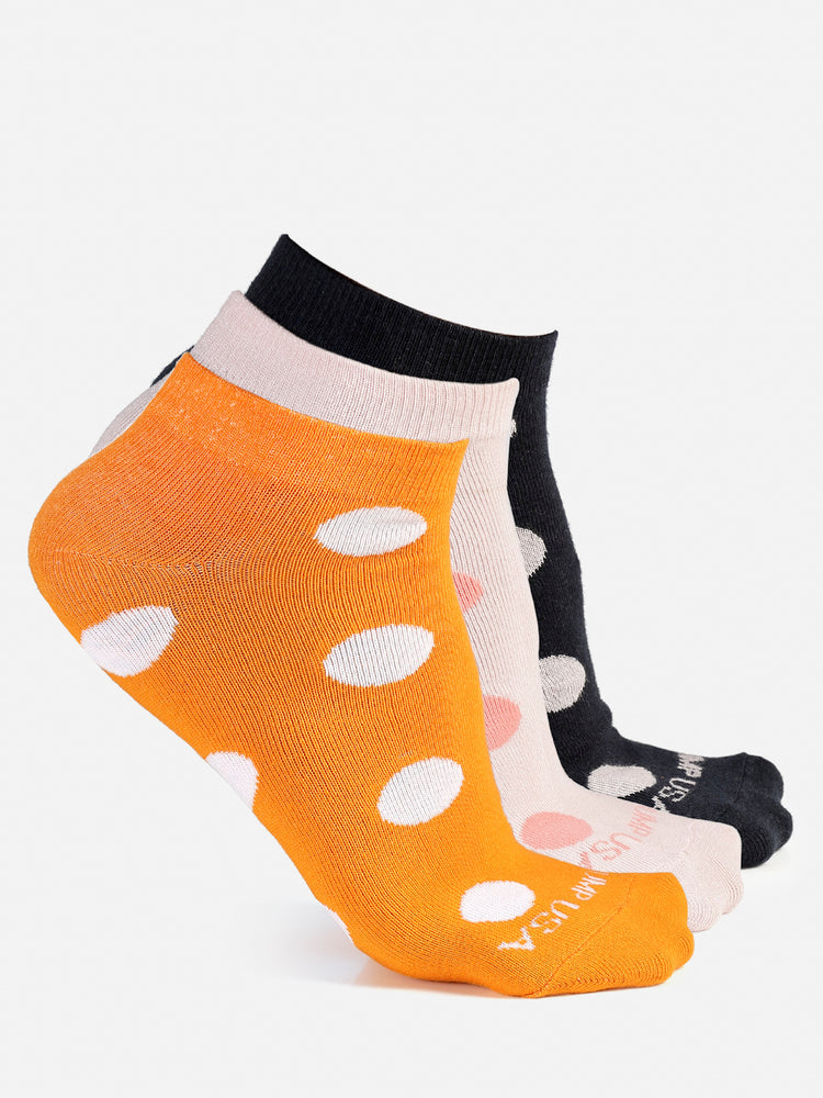 JUMP USA Set of 3 Ankle Length Socks For Women