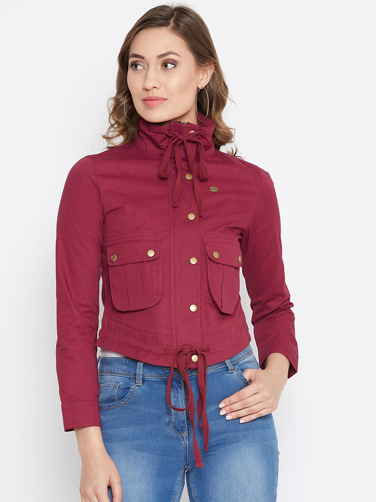 JUMP USA Women Red Casual Tailored Jacket - JUMP USA