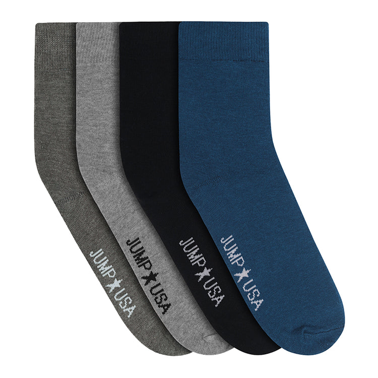 Men Pack of 4 Calf length Socks - JUMP USA