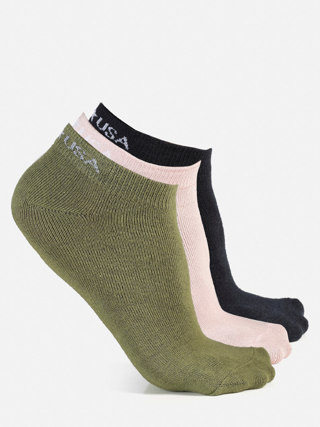 JUMP USA Set of 3 Ankle Length Socks For Women