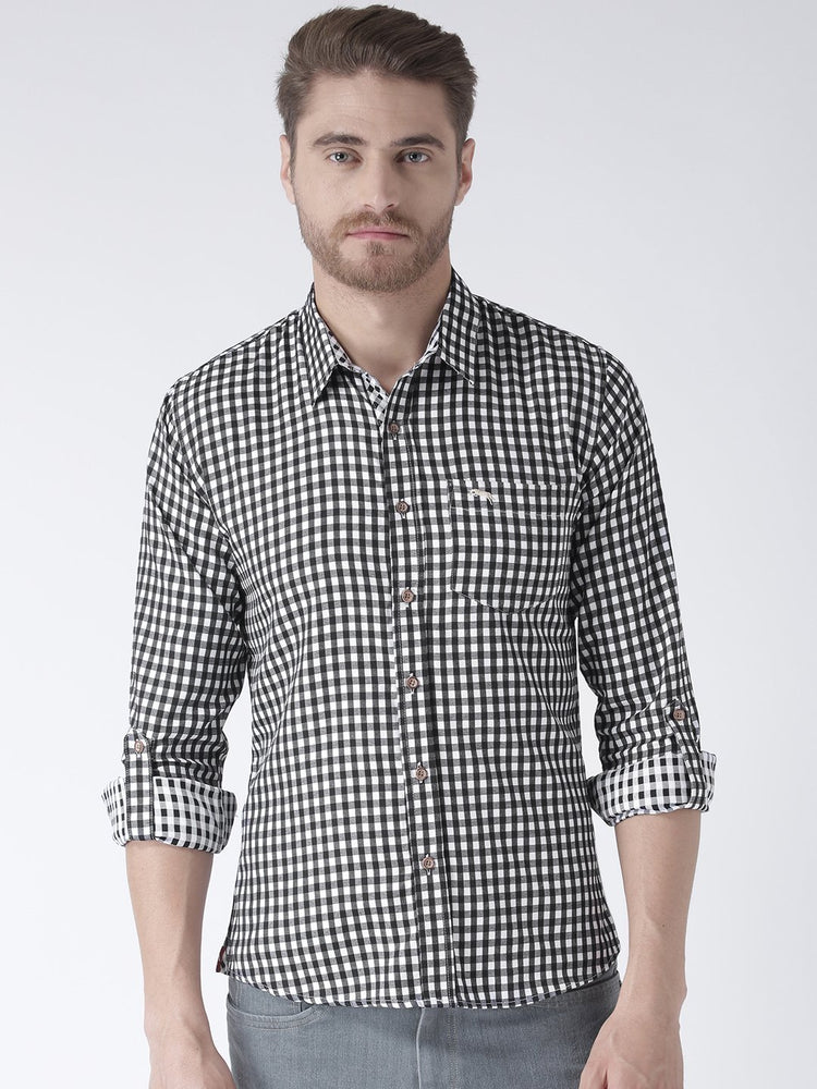 Men Full Sleeve Slim Fit Multicolor Shirt - JUMP USA (1568785498154)