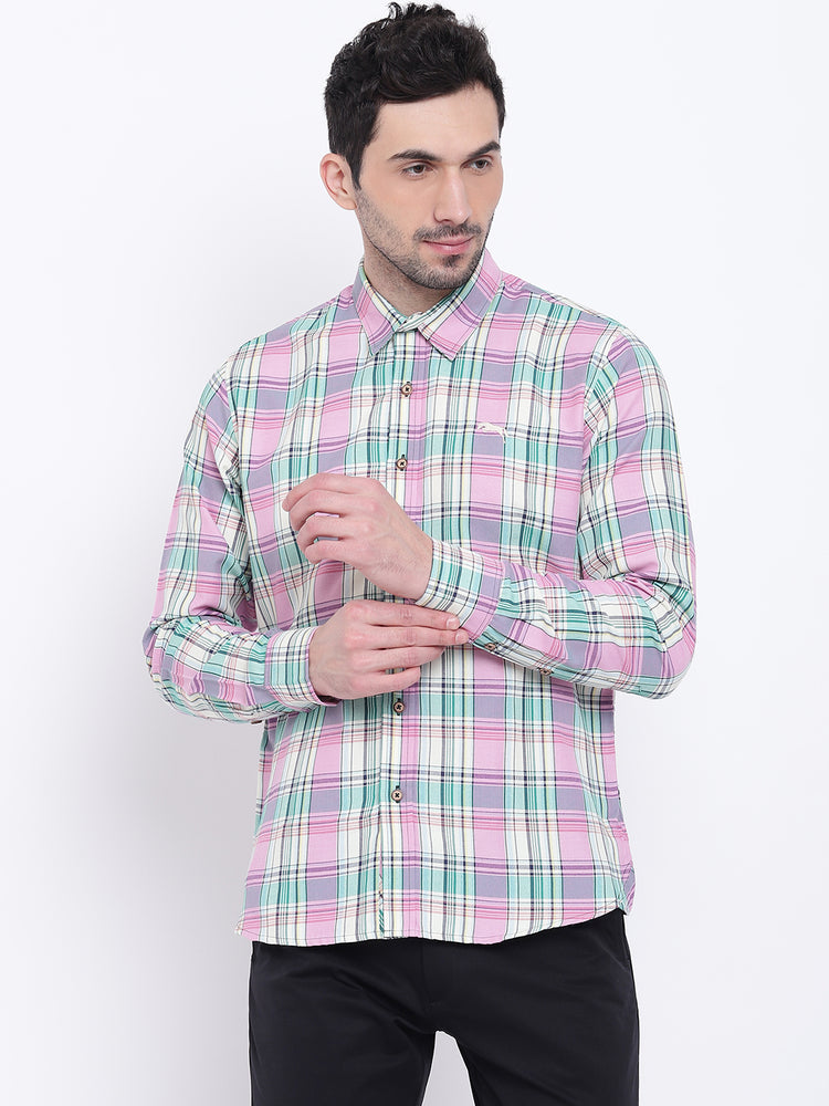 Men Casual Checked Multi Shirts - JUMP USA