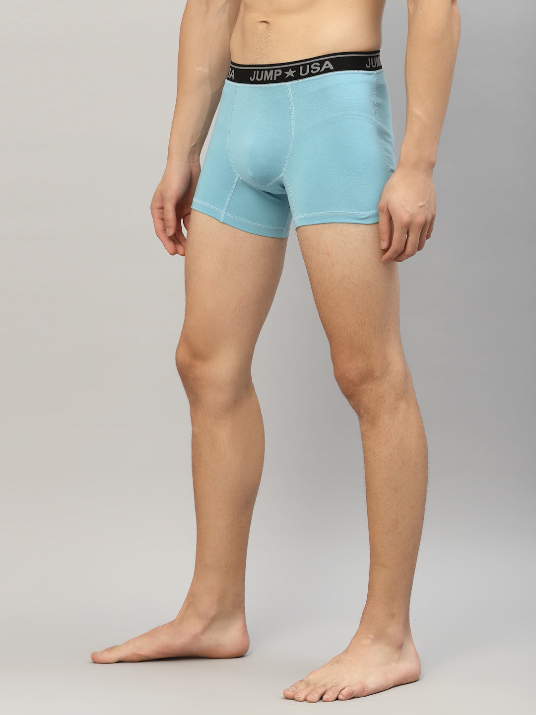 JUMP USA Men Sky Blue SOLID TRUNKS