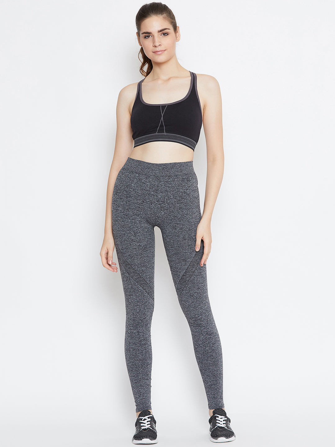 JUMP USA Women Black Solid Skinny-Fit Tights - JUMP USA