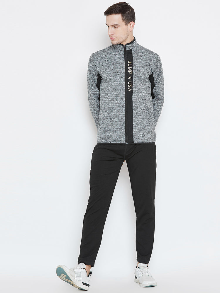 Men Sports Black Sporty Jacket - JUMP USA