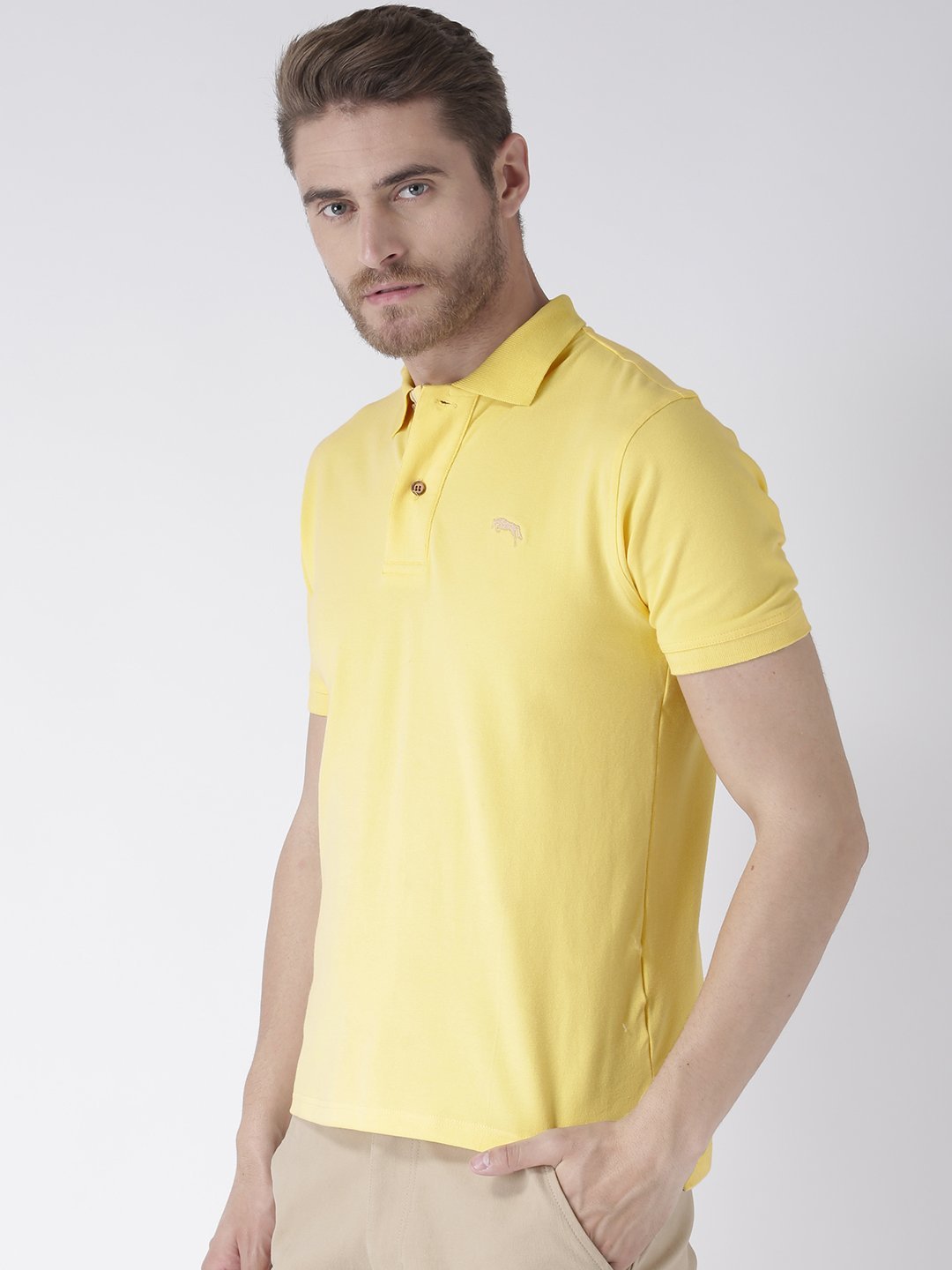 Men Plain Short Sleeve Polo T-Shirt - JUMP USA (1568780124202)