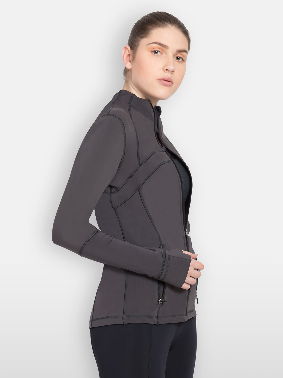 Women Solid Jacket - JUMP USA
