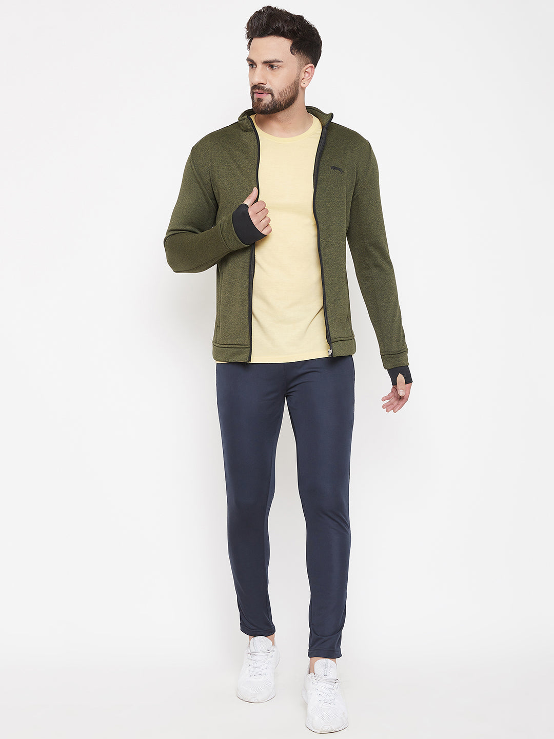 JUMP USA Men Navy Blue Solid Track Pant - JUMP USA