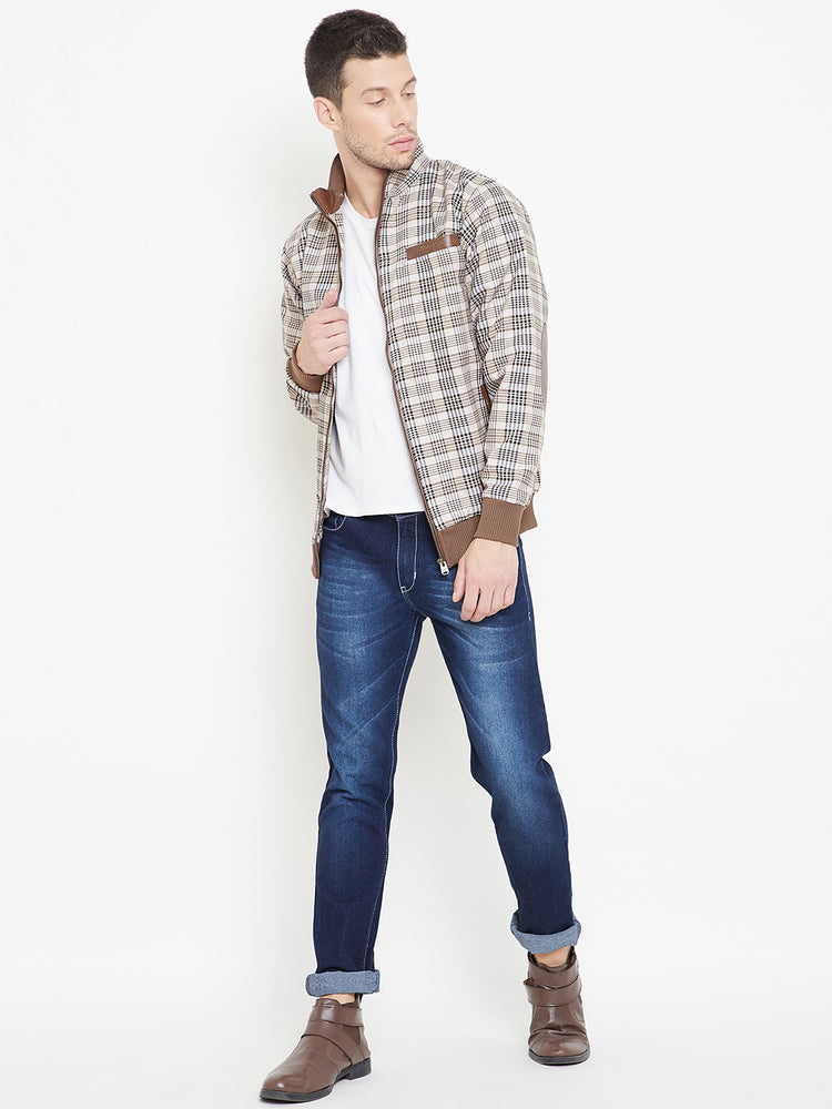 Men Full Sleeve Cotton Zipper Jacket - JUMP USA (1568785203242)