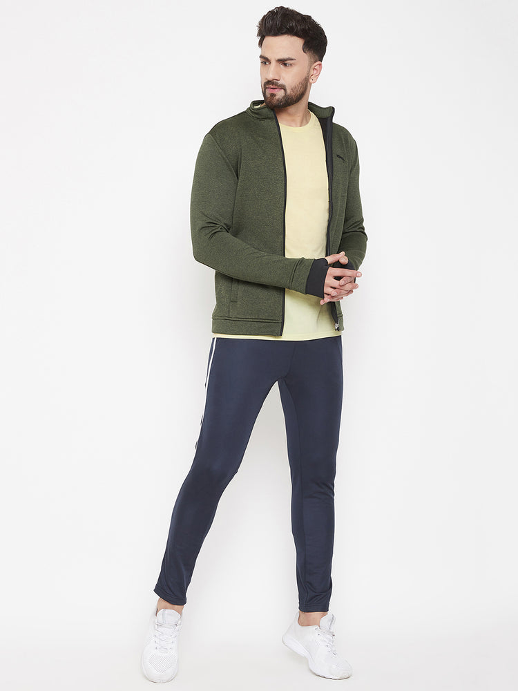 JUMP USA Men Olive Solid Bomber Jacket - JUMP USA