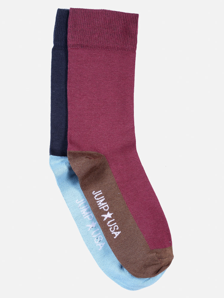 JUMP USA Set of 2 Mid Length Socks For Men