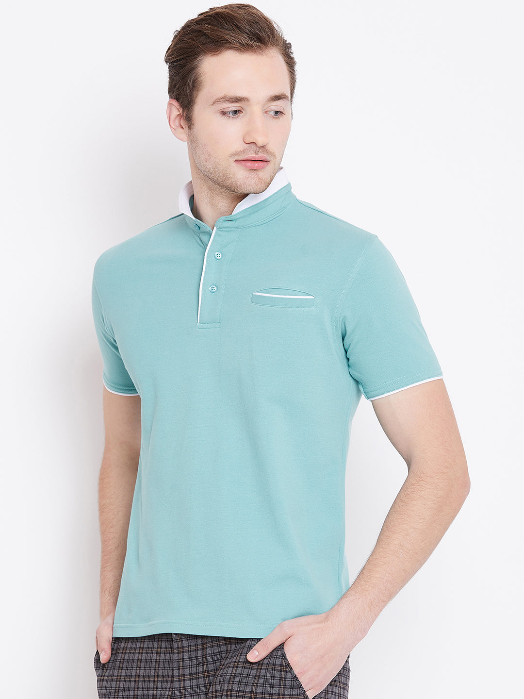 JUMP USA Men Blue Polo T-Shirt - JUMP USA