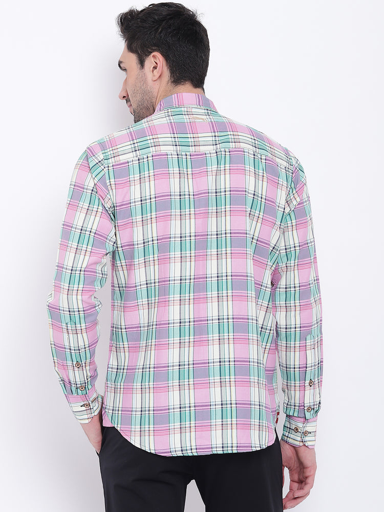 Men Casual Checked Multi Shirts - JUMP USA