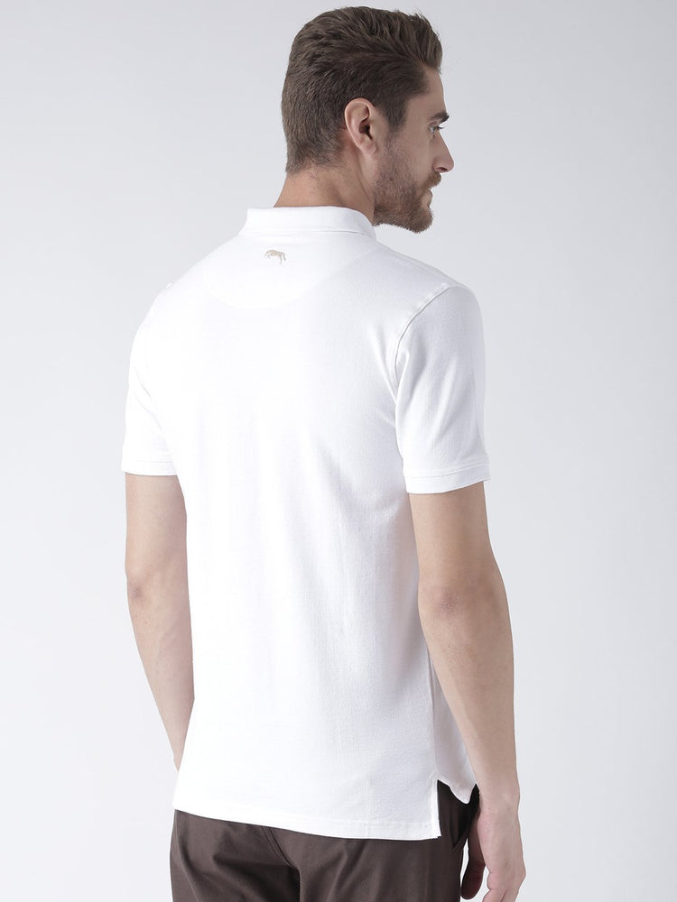 Men Plain Short Sleeve Polo T-Shirt - JUMP USA (1568779665450)