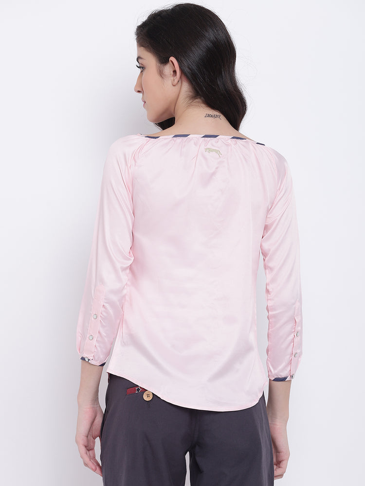 Women Pink Casual Tops - JUMP USA