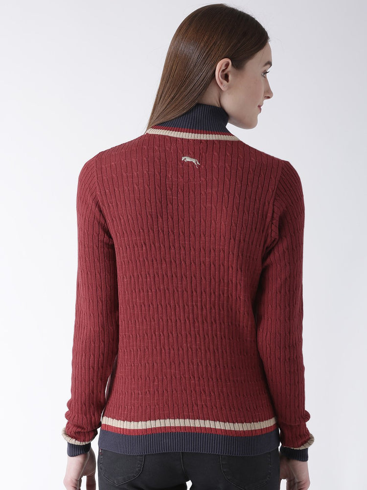 Women Full Sleeves Cotton Casual Sweater - JUMP USA (1568783040554)