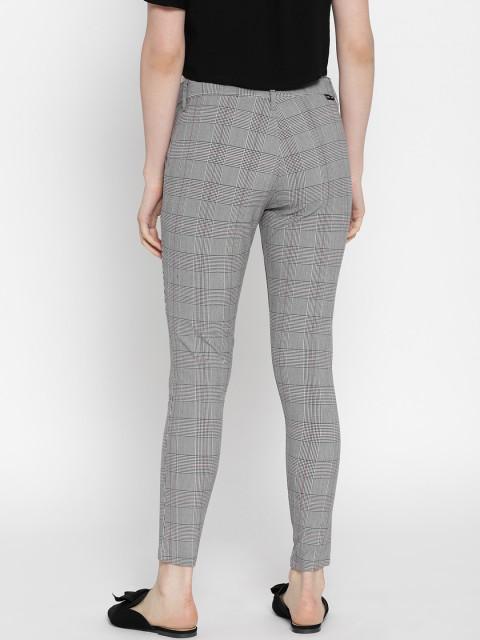 Women checked Cropped Trousers - JUMP USA