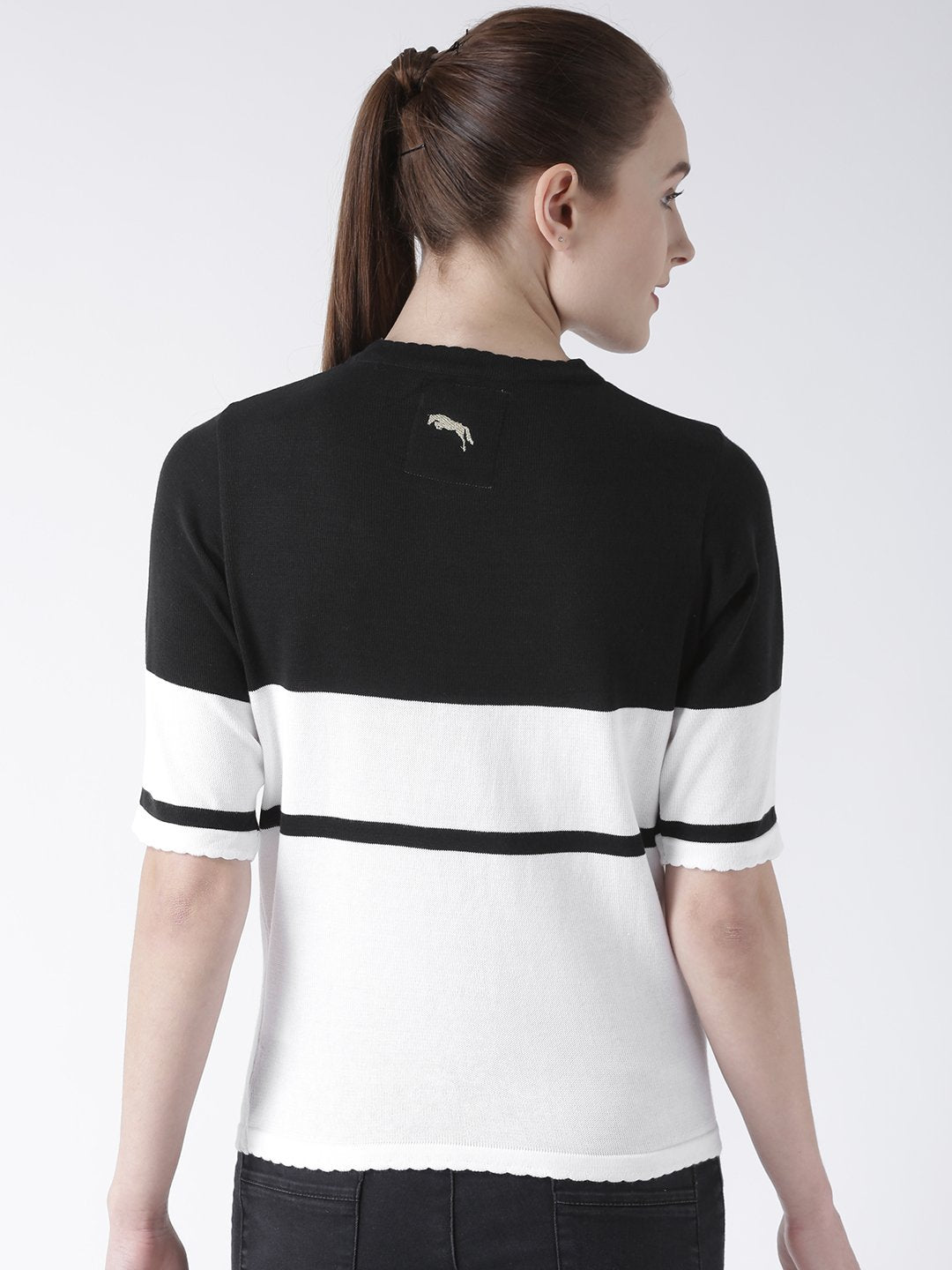 Women Half Sleeves Cotton Casual Sweater - JUMP USA (1568786219050)