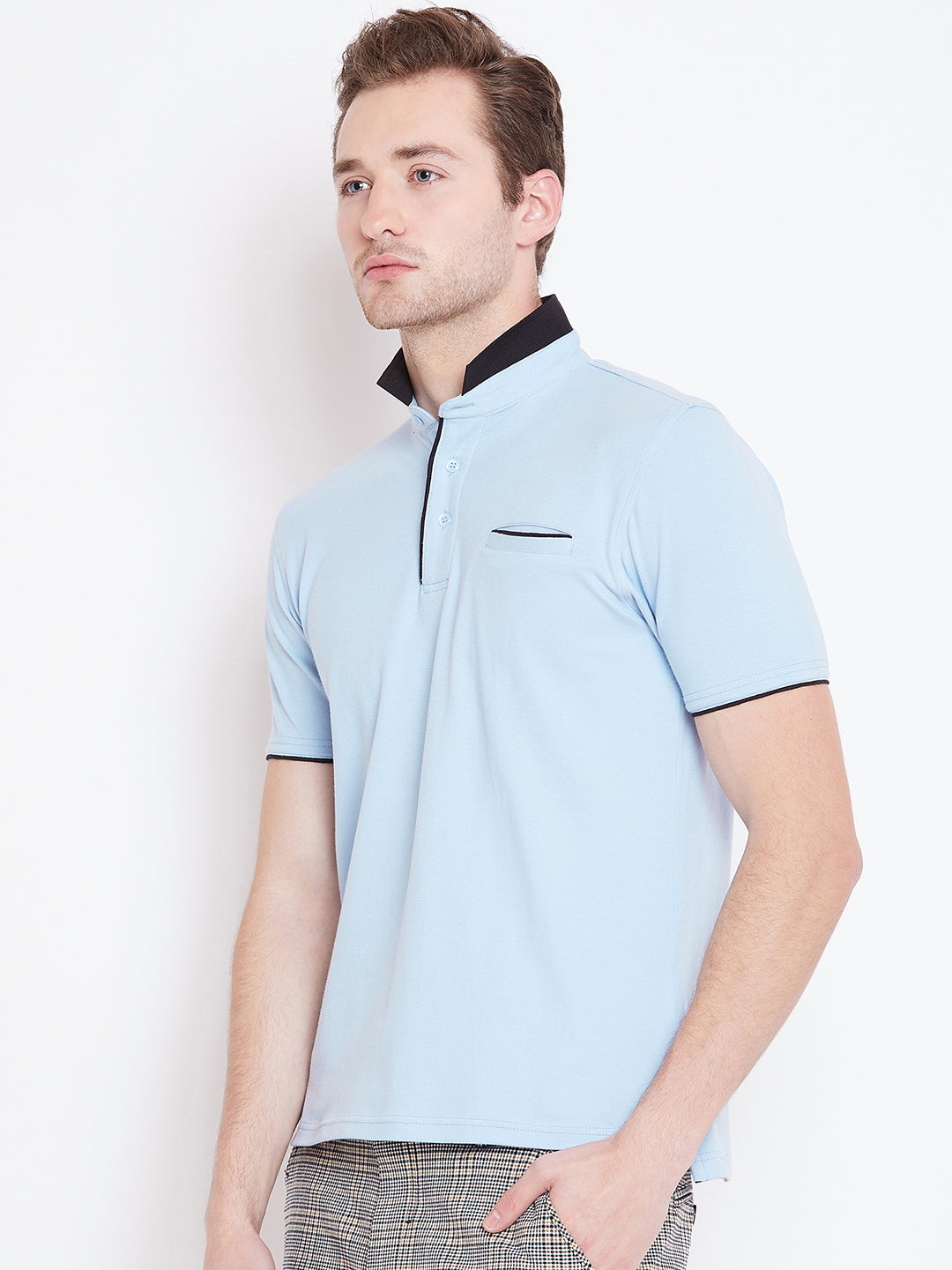JUMP USA Men Blue Polo T-Shirt - JUMP USA