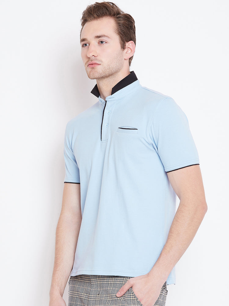 JUMP USA Men Blue Polo T-Shirt - JUMP USA