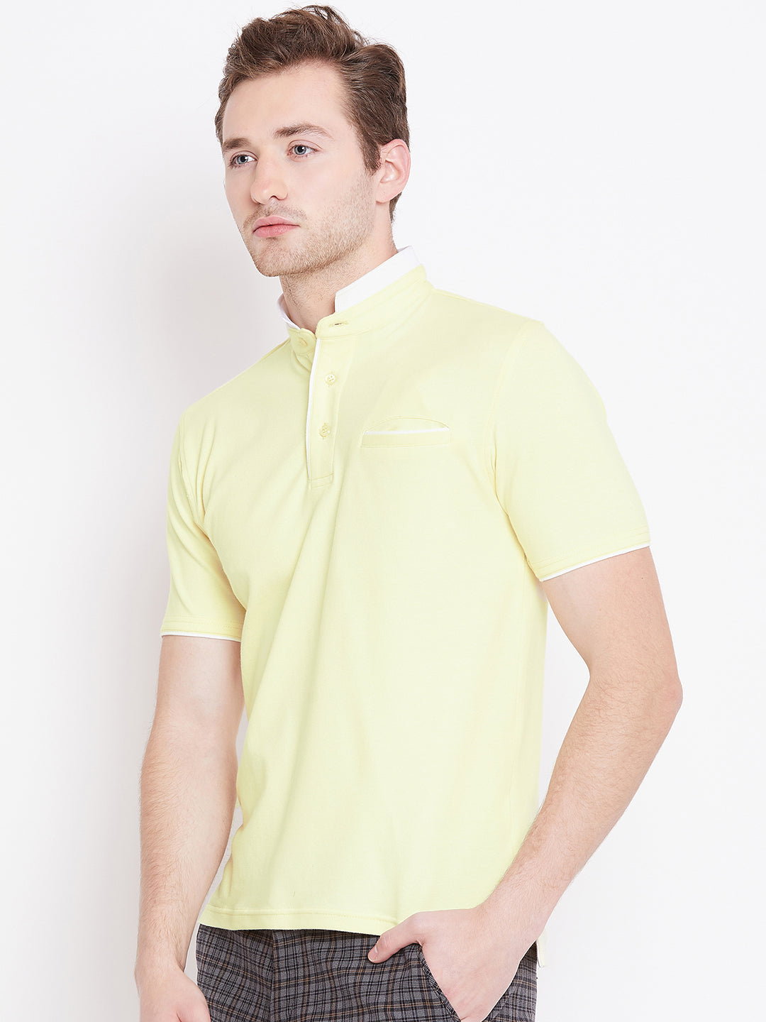 JUMP USA Men Yellow Polo T-Shirt - JUMP USA
