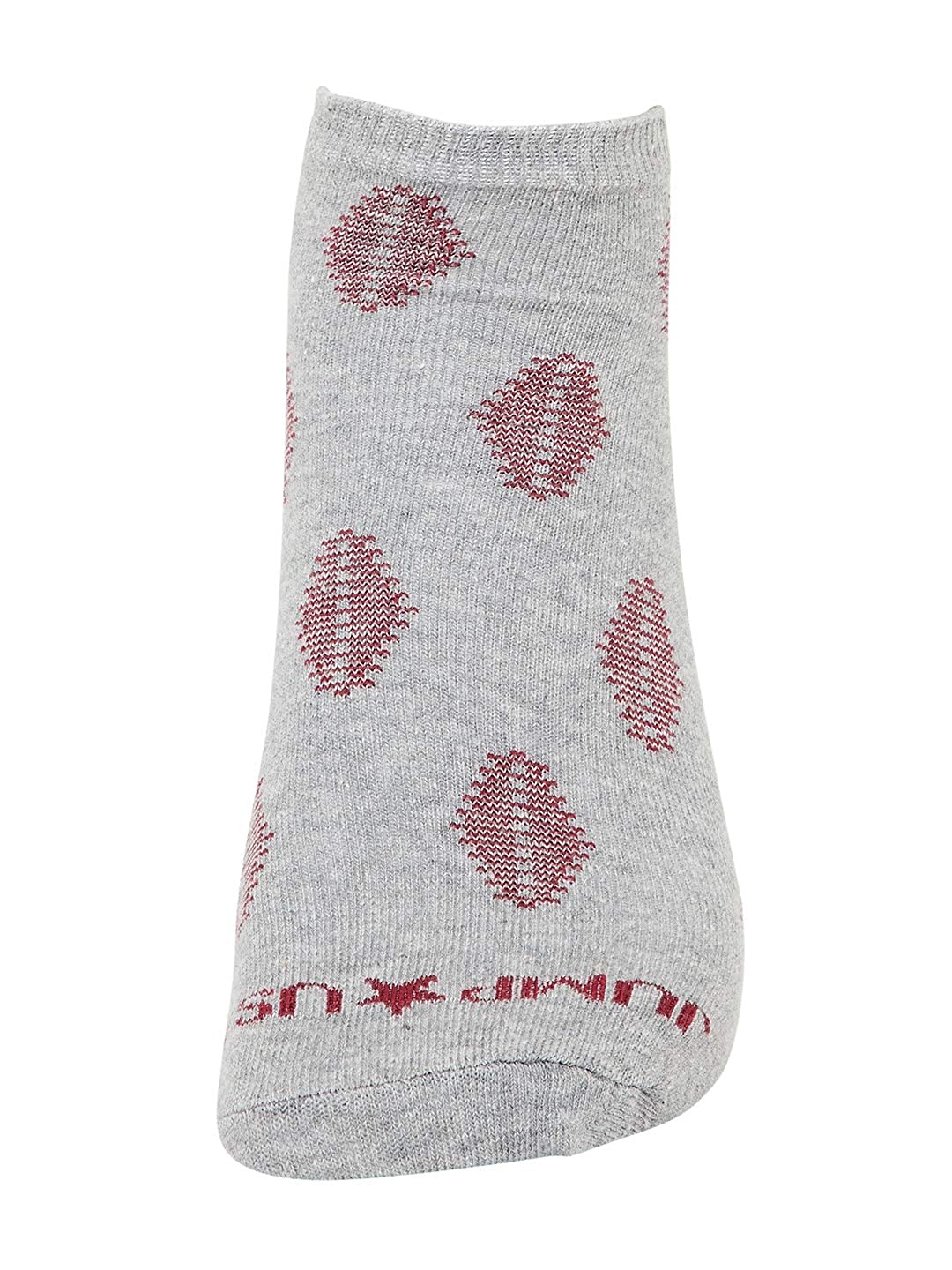 JUMP USA Women Pack of 3 Ankle Length Socks_Grey