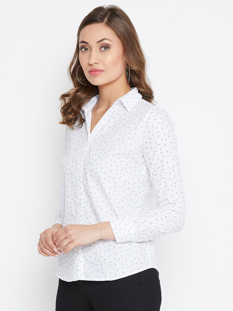 JUMP USA Women Regular Fit White Casual Shirt - JUMP USA