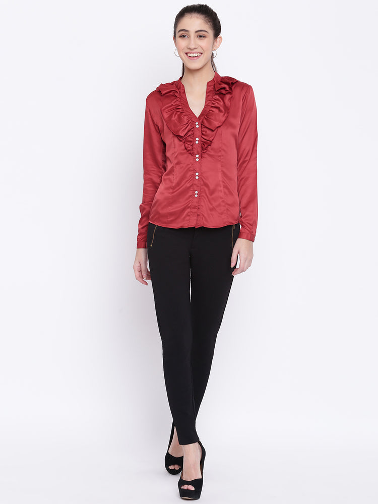 Women Navy Blue Casual Tops - JUMP USA