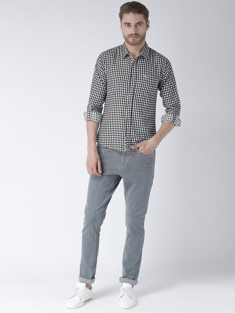 Men Full Sleeve Slim Fit Multicolor Shirt - JUMP USA (1568785498154)