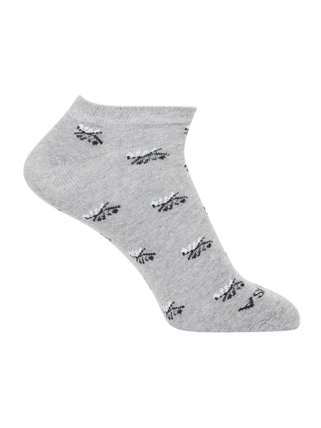 JUMP USA Women Pack of 3 Ankle Length Socks_Grey