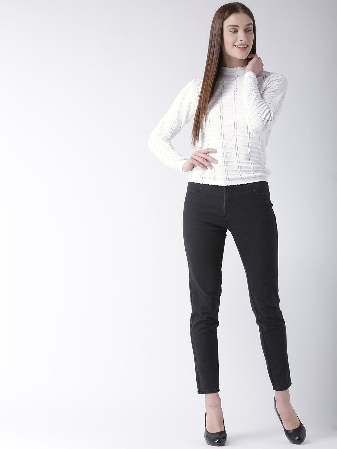 Women Cotton Casual Long Sleeve White Winter Sweaters - JUMP USA (1568777207850)