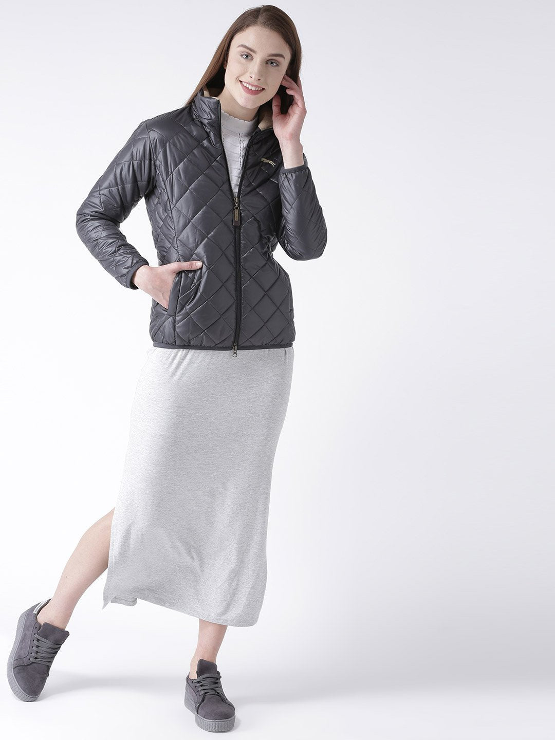 Women Full Sleeves Puffer Jacket - JUMP USA (1568783007786)