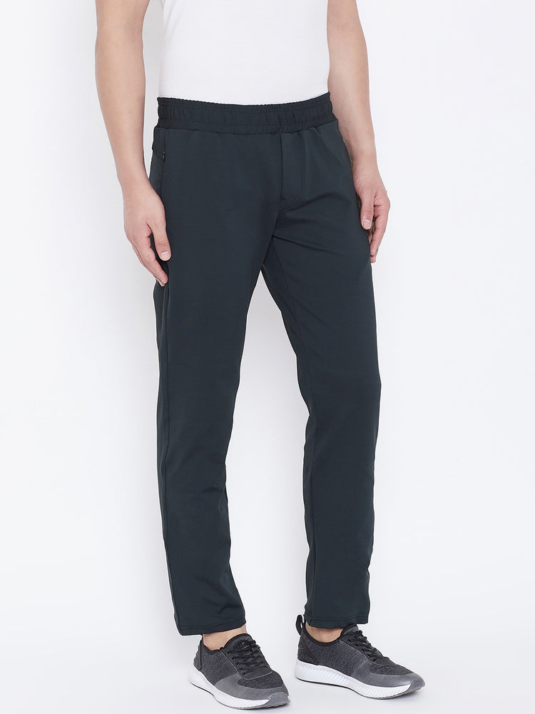 JUMP USA Men Black Solid Sports Track Pant - JUMP USA