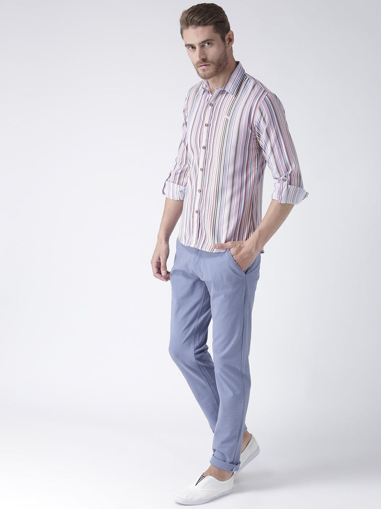 Men Multi Regular Fit Striped Casual Shirt - JUMP USA (1568801783850)