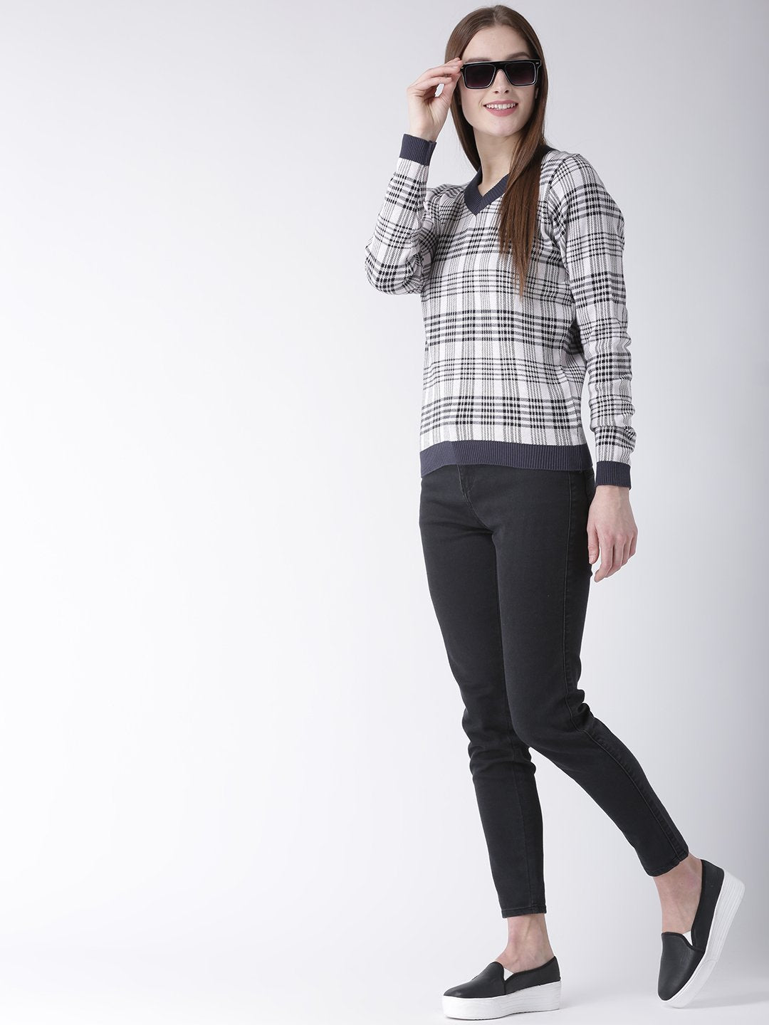 Women Cotton Casual Long Sleeve Grey Winter Sweaters - JUMP USA (1568776060970)
