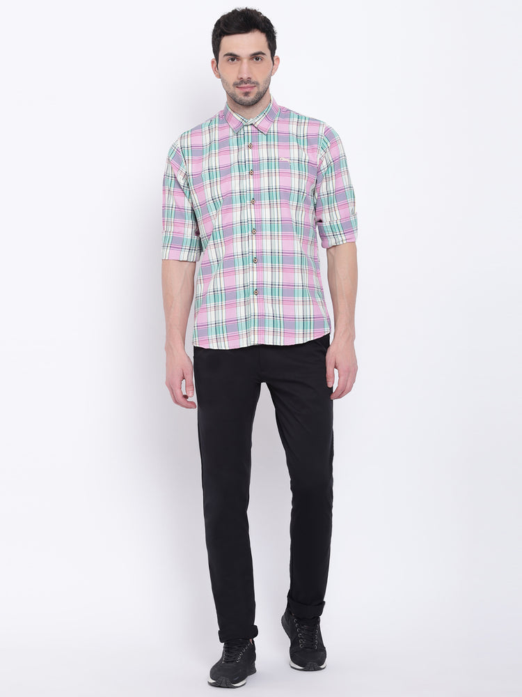 Men Casual Checked Multi Shirts - JUMP USA