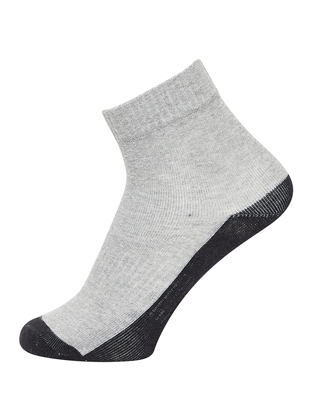 JUMP USA Men Ankle Length Pack of 3 Socks_Blue_Grey_White