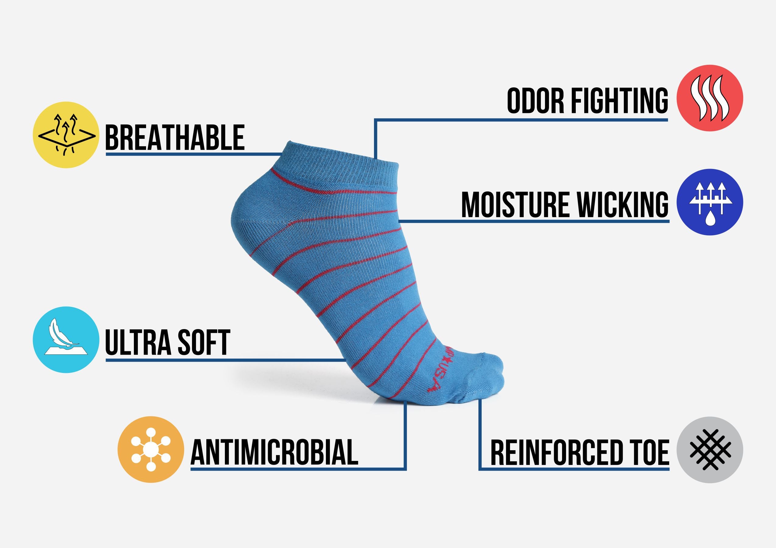 JUMP USA Women Pack of 2 Assorted Ankle Socks